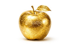 金のリンゴ,リンゴ,りんご,アップル,金のフルーツ,リッチ,ゴールド,高級,高価,キラキラ,ラメ,セレブ,面白い,おもしろ,rich,gold,fruit,apple,AI生成素材