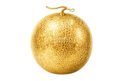 金のメロン,メロン,金のフルーツ,リッチ,ゴールド,高級,高価,キラキラ,ラメ,セレブ,面白い,おもしろ,rich,gold,fruit,melon,AI生成素材