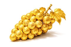 金のブドウ,ブドウ,ぶどう,葡萄,グレープ,金のフルーツ,リッチ,ゴールド,高級,高価,キラキラ,ラメ,セレブ,面白い,おもしろ,rich,gold,fruit,grape,AI生成素材