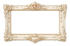 絵画の額縁,額縁,額,額ブチ,絵画,西洋,洋館,高貴,フレーム,frame,AI生成素材