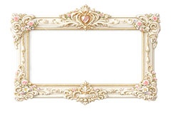 絵画の額縁,額縁,額,額ブチ,絵画,西洋,洋館,高貴,フレーム,frame,AI生成素材