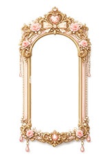 プリンセスの額縁,プリンセス,姫系,ロリータ,額縁,額,額ブチ,絵画,西洋,洋館,高貴,フレーム,frame,AI生成素材