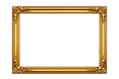 絵画の額縁,額縁,額,額ブチ,絵画,西洋,洋館,高貴,フレーム,frame,AI生成素材