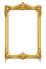 絵画の額縁,額縁,額,額ブチ,絵画,西洋,洋館,高貴,フレーム,frame,AI生成素材