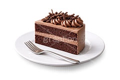 チョコレートのショートケーキ,ケーキ,チョコ,チョコレート,ショートケーキ,クリーム,スイート,デザート,スイーツ,フォーク,甘い,洋菓子,菓子,お菓子,ティーカップ,紅茶,sweet,cream,chocolate,cake,dessert,fork,AI生成素材