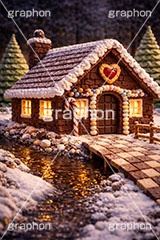 夜のお菓子の家,お菓子の家,お菓子,菓子,おかし,スイーツ,デザート,スウィート,甘い,クッキー,ビスケット,チョコレート,ドーナツ,カップケーキ,キャンディ,飴,クリーム,家,おとぎ話,童話,メルヘン,クリスマス,冬,夜,雪,砂糖,sugar,snow,dessert,candy,chocolate,cookie,biscuit,sweet,donut,cake,christmas,winter,night,AI生成素材