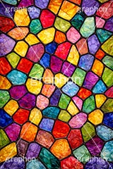 ステンドグラス,ガラス,色ガラス,色とりどり,カラフル,鉛,ハンダ,テクスチャー,テクスチャ,西洋,教会,texture,glass,colorful,AI生成素材