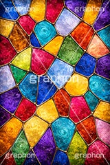 ステンドグラス,ガラス,色ガラス,色とりどり,カラフル,鉛,ハンダ,テクスチャー,テクスチャ,西洋,教会,texture,glass,colorful,AI生成素材