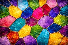 ステンドグラス,ガラス,色ガラス,色とりどり,カラフル,鉛,ハンダ,テクスチャー,テクスチャ,西洋,教会,texture,glass,colorful,AI生成素材