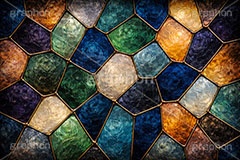 ステンドグラス,ガラス,色ガラス,鉛,ハンダ,クール,渋い,テクスチャー,テクスチャ,西洋,教会,texture,glass,AI生成素材