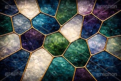 ステンドグラス,ガラス,色ガラス,鉛,ハンダ,クール,渋い,テクスチャー,テクスチャ,西洋,教会,texture,glass,AI生成素材