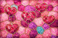 ステンドグラス,ガラス,色ガラス,鉛,ハンダ,ピンク,ガーリー,可愛い,かわいい,カワイイ,ポップ,テクスチャー,テクスチャ,西洋,教会,texture,glass,cute,AI生成素材