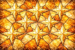 ステンドグラス,ガラス,色ガラス,鉛,ハンダ,星,キラキラ,可愛い,かわいい,カワイイ,ポップ,テクスチャー,テクスチャ,西洋,教会,texture,glass,cute,AI生成素材