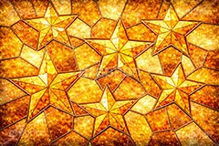 ステンドグラス,ガラス,色ガラス,鉛,ハンダ,星,キラキラ,可愛い,かわいい,カワイイ,ポップ,テクスチャー,テクスチャ,西洋,教会,texture,glass,cute,AI生成素材