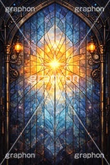 スチームパンクなステンドグラス,ステンドグラス,ガラス,色ガラス,ファンタジー,ゲーム,神殿,鉛,ハンダ,スチームパンク,歯車,かっこいい,カッコイイ,クール,西洋,教会,聖堂,glass,church,game,cool,punk,AI生成素材