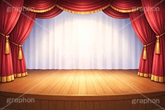 舞台幕,ステージ幕,舞台,ステージ,幕,カーテン,緞帳,暗幕,表彰,ライブ,ライヴ,ランキング,体育館,床,シアター,ホール,枠,背景,フレーム,照明,ライト,スポットライト,主役,イラスト,illustration,light,frame,hall,theater,live,curtain,stage