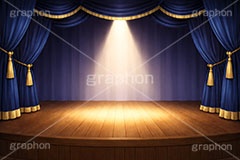 舞台幕,ステージ幕,舞台,ステージ,幕,カーテン,緞帳,暗幕,表彰,ライブ,ライヴ,ランキング,体育館,床,シアター,ホール,枠,背景,フレーム,照明,ライト,スポットライト,主役,イラスト,illustration,light,frame,hall,theater,live,curtain,stage