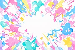 フキダシポップ,ふきだし,フキダシ,吹き出し,アメコミ,アメコミポップ,アメリカン,ポップ,カラフル,コミック,まんが,マンガ,漫画,ポップ柄,ポップ背景,星,勢い,弾ける,飛び出す,ドット,集中線,dot,comic,toon,star,POP,AI生成素材