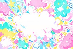 フキダシポップ,ふきだし,フキダシ,吹き出し,アメコミ,アメコミポップ,アメリカン,ポップ,カラフル,コミック,まんが,マンガ,漫画,ポップ柄,ポップ背景,星,勢い,弾ける,飛び出す,ドット,集中線,パステル,pastel,dot,comic,toon,star,POP,AI生成素材