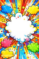 フキダシポップ,ふきだし,フキダシ,吹き出し,アメコミ,アメコミポップ,アメリカン,ポップ,カラフル,コミック,まんが,マンガ,漫画,ポップ柄,ポップ背景,星,勢い,弾ける,飛び出す,ドット,集中線,dot,comic,toon,star,POP,AI生成素材