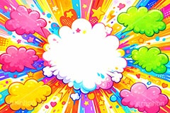 フキダシポップ,ふきだし,フキダシ,吹き出し,アメコミ,アメコミポップ,アメリカン,ポップ,カラフル,コミック,まんが,マンガ,漫画,ポップ柄,ポップ背景,星,勢い,弾ける,飛び出す,ドット,集中線,dot,comic,toon,star,POP,AI生成素材