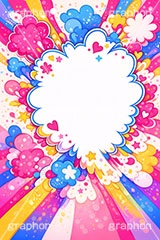 フキダシポップ,ふきだし,フキダシ,吹き出し,アメコミ,アメコミポップ,アメリカン,ポップ,カラフル,コミック,まんが,マンガ,漫画,ポップ柄,ポップ背景,星,勢い,弾ける,飛び出す,ドット,集中線,dot,comic,toon,star,POP,AI生成素材