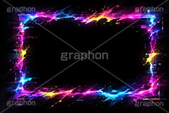 ノイズフレーム,ノイズ,グリッジノイズ,グリッヂノイズ,デジタル,電脳,ネオン,ネオン管,光,ライト,電飾,照明,発光,フレーム,icon,mark,neon,noise,frame,digital,AI生成素材