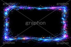 電子基板フレーム,電子基板,電子,基板,ノイズフレーム,ノイズ,グリッジノイズ,グリッヂノイズ,デジタル,電脳,ネオン,ネオン管,光,ライト,電飾,照明,発光,フレーム,icon,mark,neon,noise,frame,digital,AI生成素材