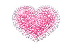 デコステッカー,ステッカー,シール,推し活,うちわ,デコ,デコレーション,宝石,ジュエル,ハート,heart,decoration,sticker,jewel,AI生成素材