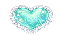 デコステッカー,ステッカー,シール,推し活,うちわ,デコ,デコレーション,宝石,ジュエル,ハート,heart,decoration,sticker,jewel,AI生成素材