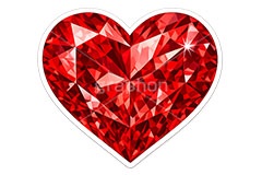 デコステッカー,ステッカー,シール,推し活,うちわ,デコ,デコレーション,宝石,ジュエル,ハート,heart,decoration,sticker,jewel,AI生成素材