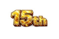 15th,チラシ,見出し,15周年,広告,ポスター,記念,お祝い,祝祭,周年,記念日,創立,設立,オープン,誕生,誕生日,テキスト,アニバーサリー,ゴールド,黄金,豪華,文字,文言,ポップ,宣伝,強調,アピール,プロモーション,販促,店舗,3D,3D文字,立体,メッセージ,message,text,pop,appeal,poster,promotion,anniversary,gold,AI生成素材