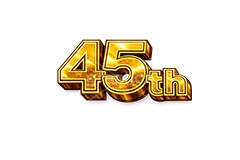 45th,記念日,豪華,45周年,広告,ポスター,チラシ,見出し,記念,お祝い,祝祭,周年,創立,設立,オープン,誕生,誕生日,テキスト,アニバーサリー,ゴールド,黄金,文字,文言,ポップ,宣伝,強調,アピール,プロモーション,販促,店舗,3D,3D文字,立体,メッセージ,message,text,pop,appeal,poster,promotion,anniversary,gold,AI生成素材
