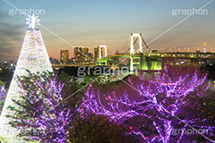 お台場イルミネーション,イルミネーション,illumination,レインボーブリッジ,橋,ブリッジ,吊り橋,東京港連絡橋,お台場,台場,DAIBA,東京都港区台場,東京臨海副都心,御台場,東京湾,綺麗,きれい,Christmas,クリスマスツリー,ツリー,デックス東京ビーチ,ビーチ,beach,olympic,オリンピック